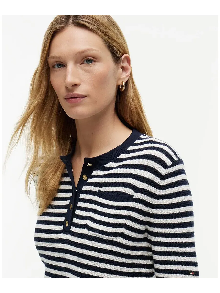 Женский джемпер с воротником-поло Tommy Hilfiger — изображение 3 из 4
