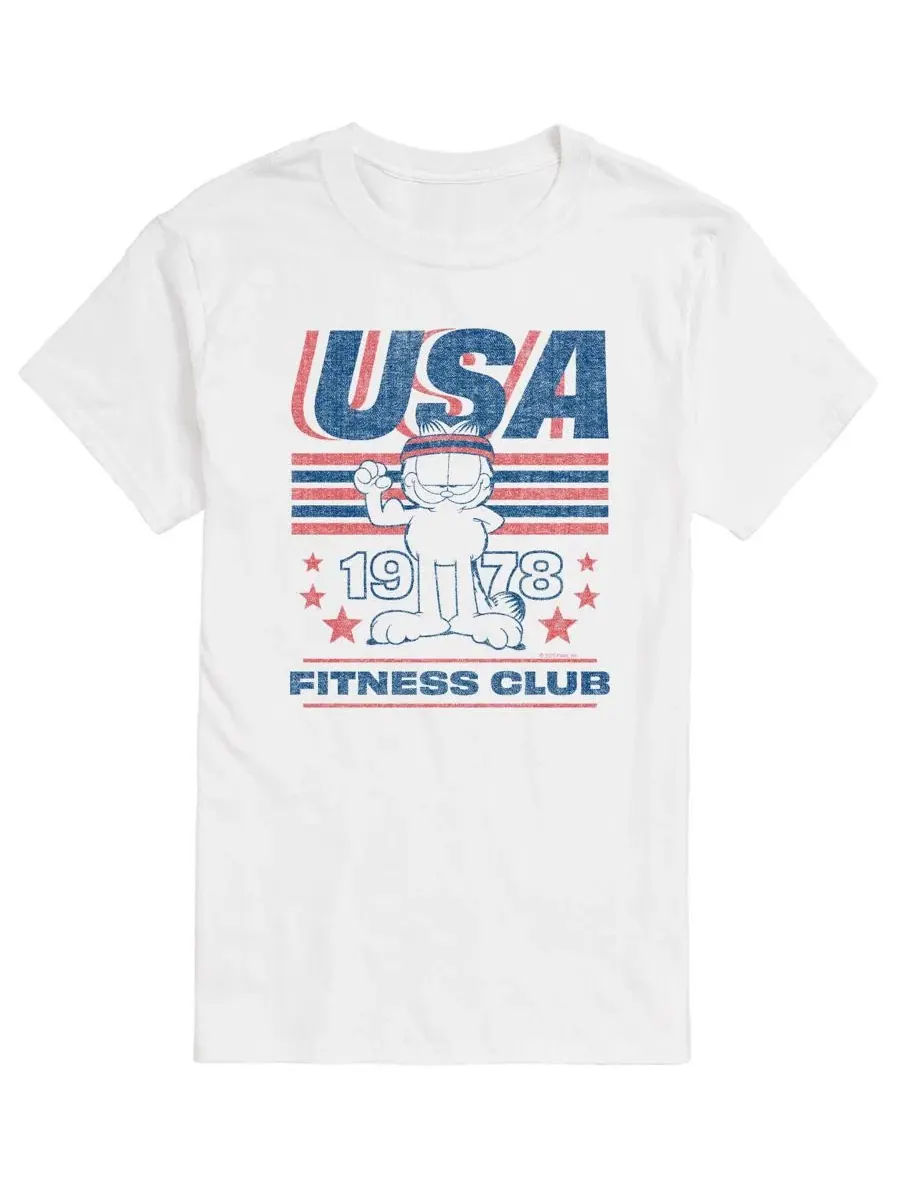 Футболка с графическим принтом Men's USA Fitness Club 1978 AIRWAVES — изображение 1 из 3, белый