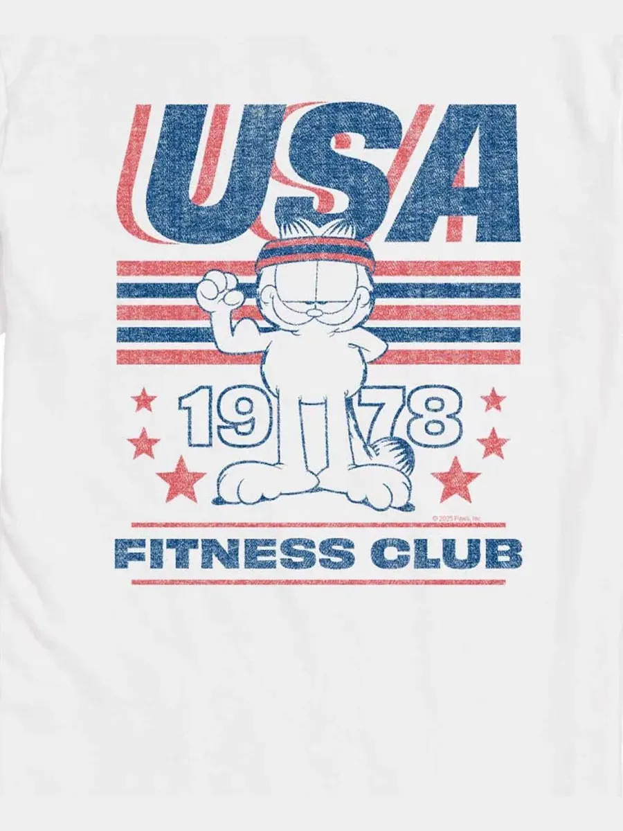 Футболка с графическим принтом Men's USA Fitness Club 1978 AIRWAVES — изображение 3 из 3, белый