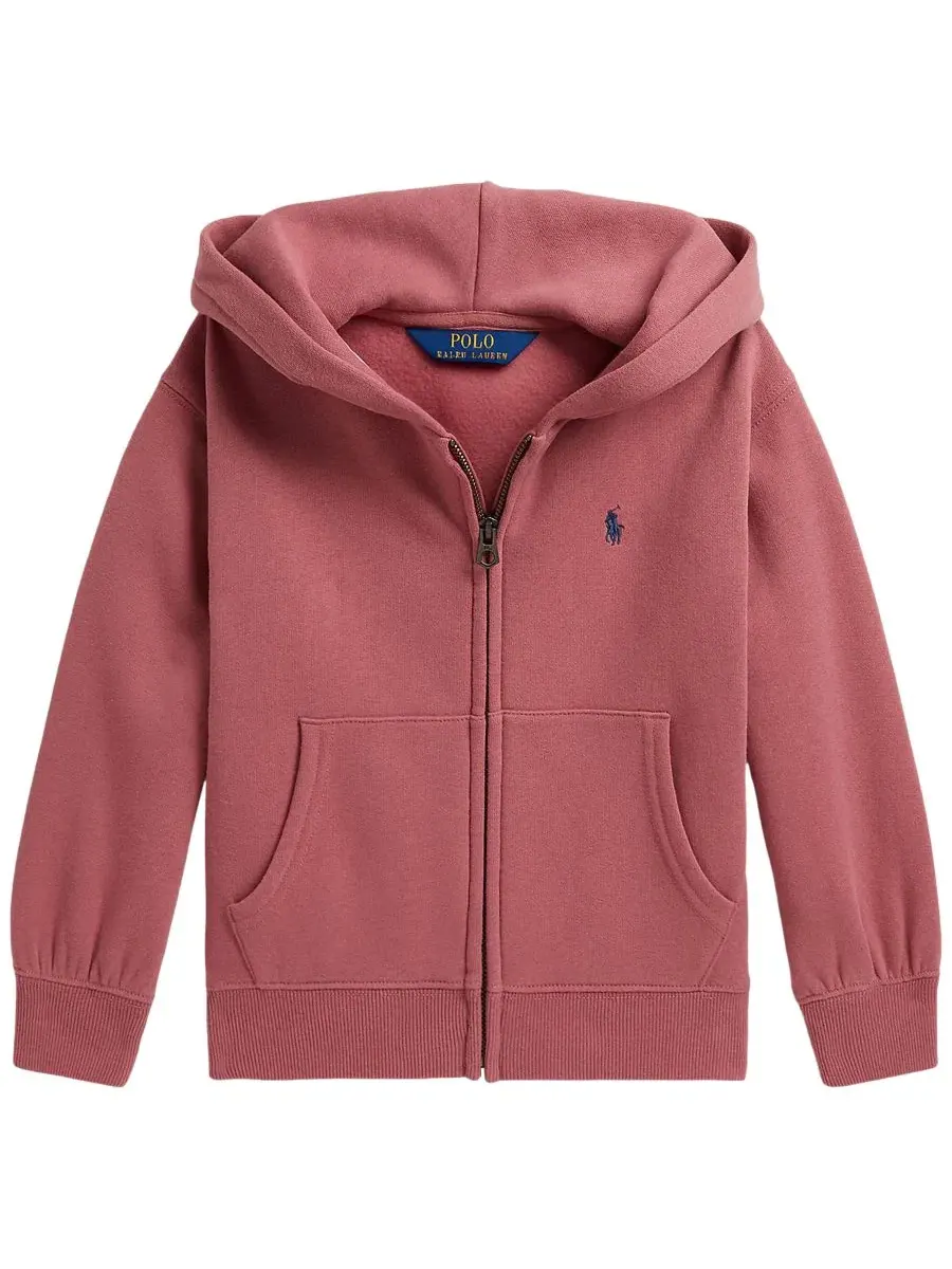 Худи с длинным рукавом, на молнии Polo Ralph Lauren — изображение 4 из 5, розовый