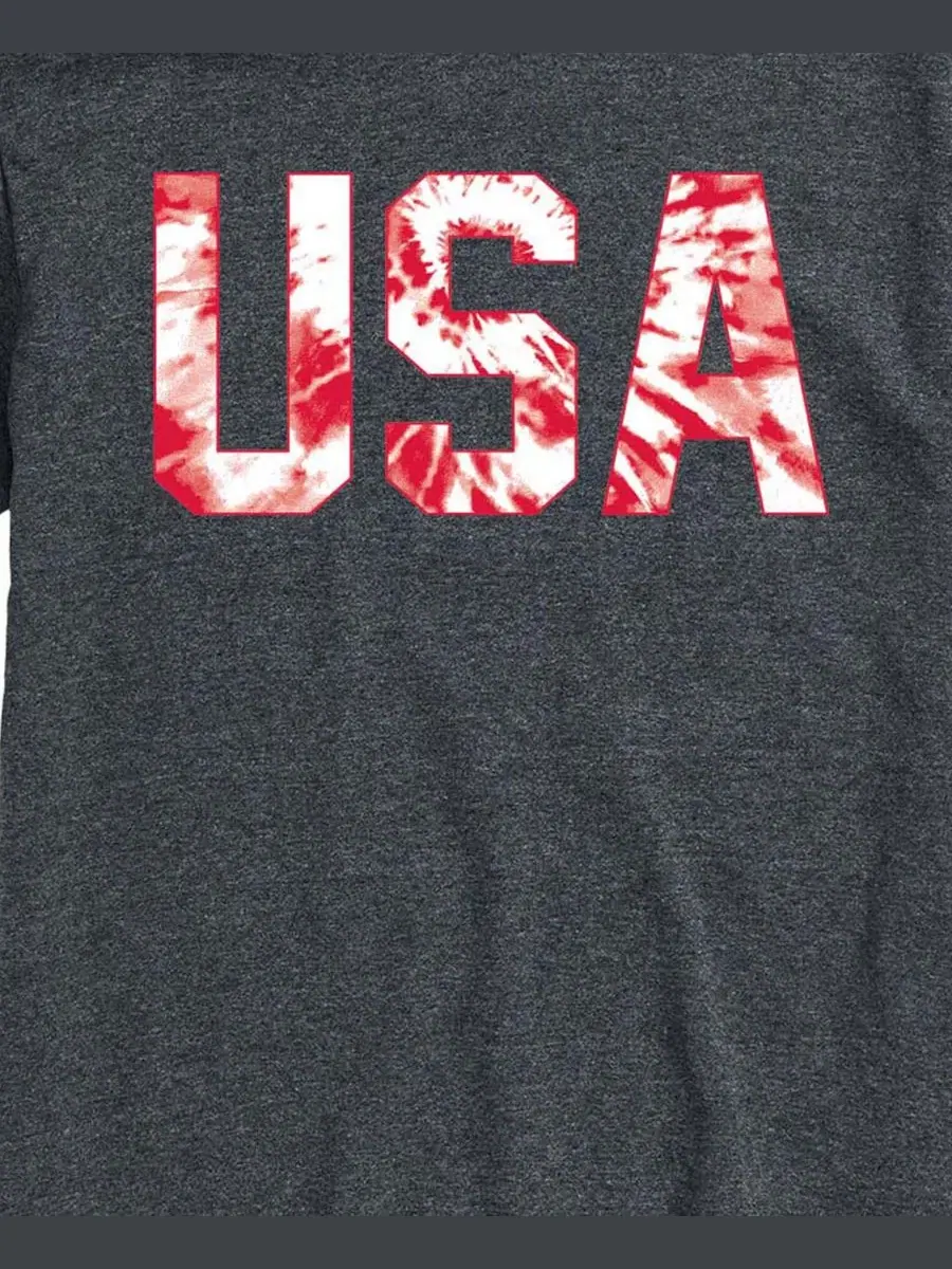 Футболка с принтом USA Tie Dye AIRWAVES — изображение 3 из 3, темно-серый