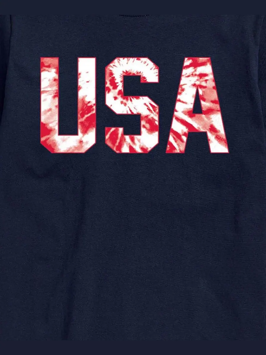 Футболка с коротким рукавом, с принтом, Tie Dye USA AIRWAVES — изображение 3 из 3, темно-синий