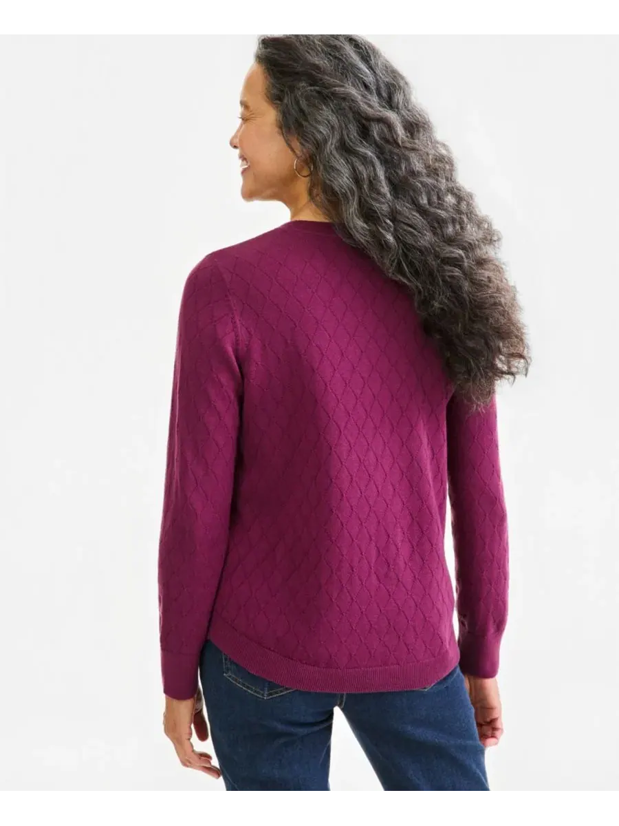 Свитер с длинным рукавом Curved-Hem Style & Co, New Brickberry — изображение 2 из 3