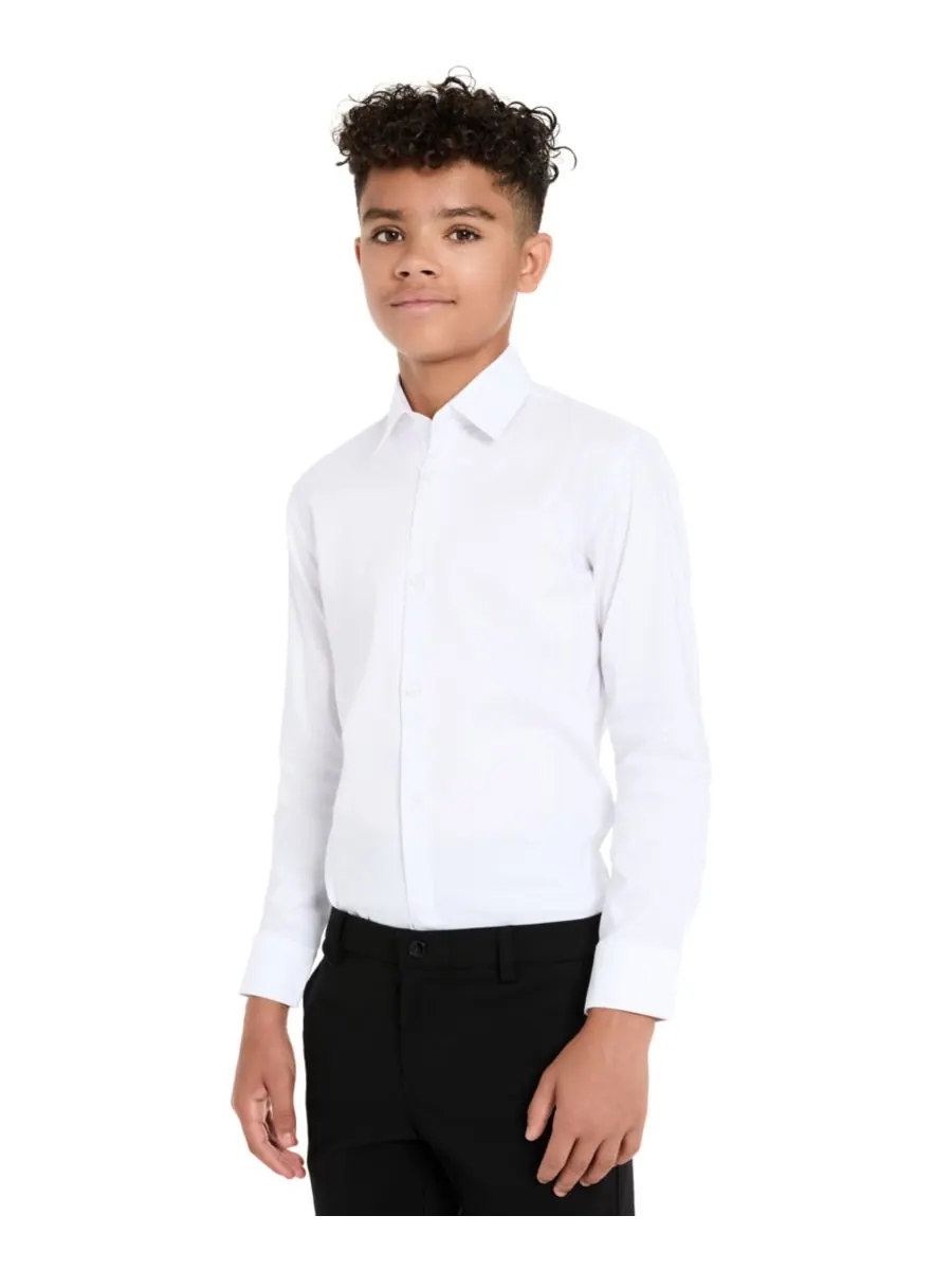 Рубашка на пуговицах для мальчиков 5-7 лет Kenneth Cole Reaction — изображение 1 из 3, белый