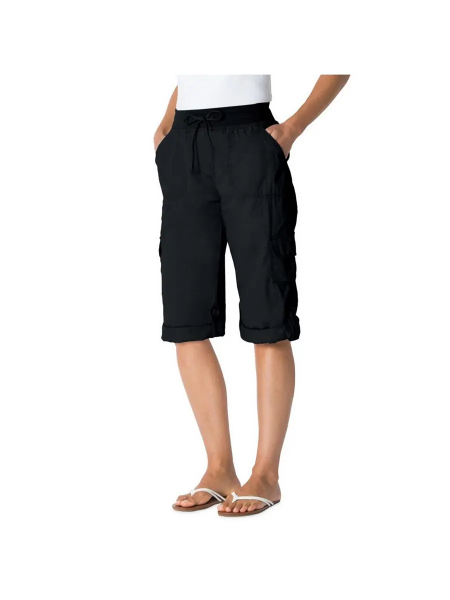 Женские брюки-капри/бермуды Within Convertible Length Cargo Woman Within — изображение 1 из 3, черный