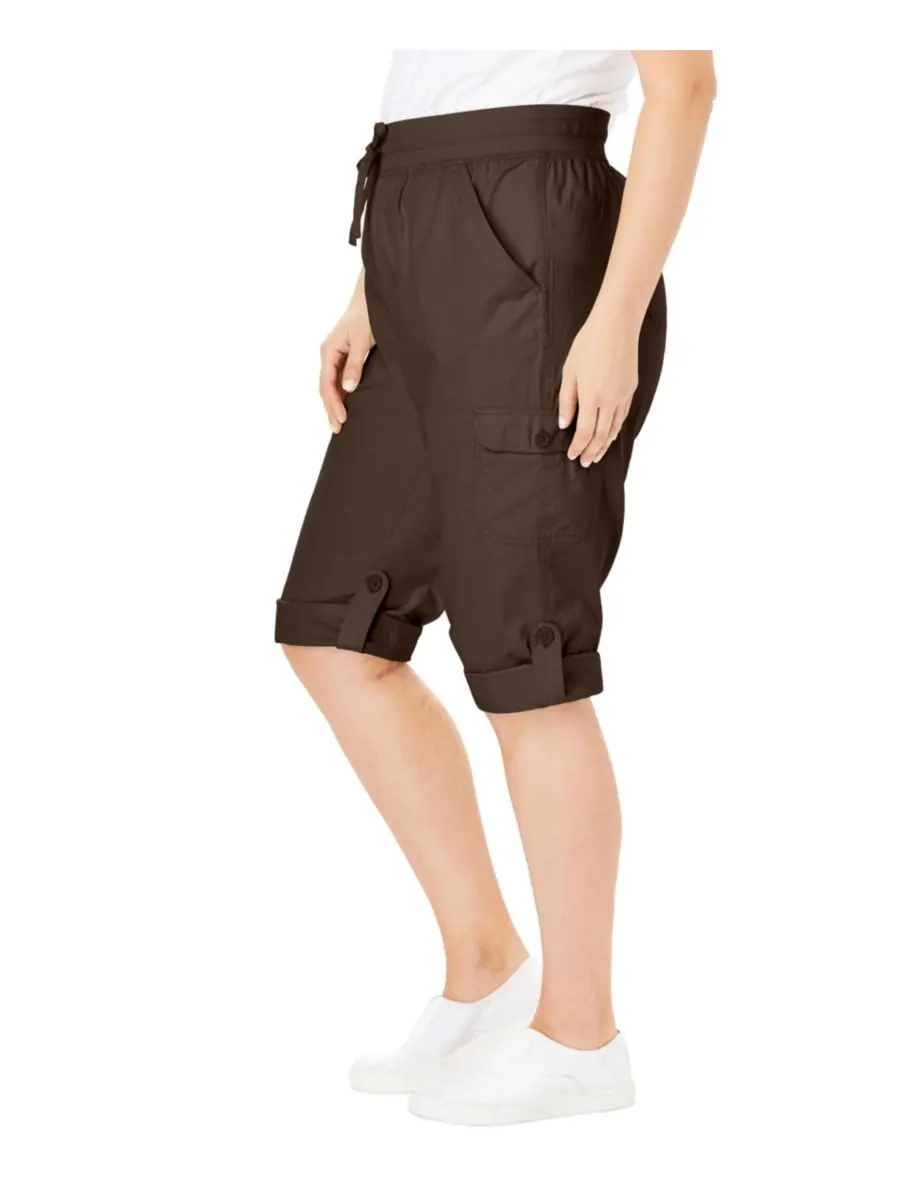 Женские брюки-капри/бермуды Within Convertible Length Cargo Woman Within — изображение 3 из 3, шоколад