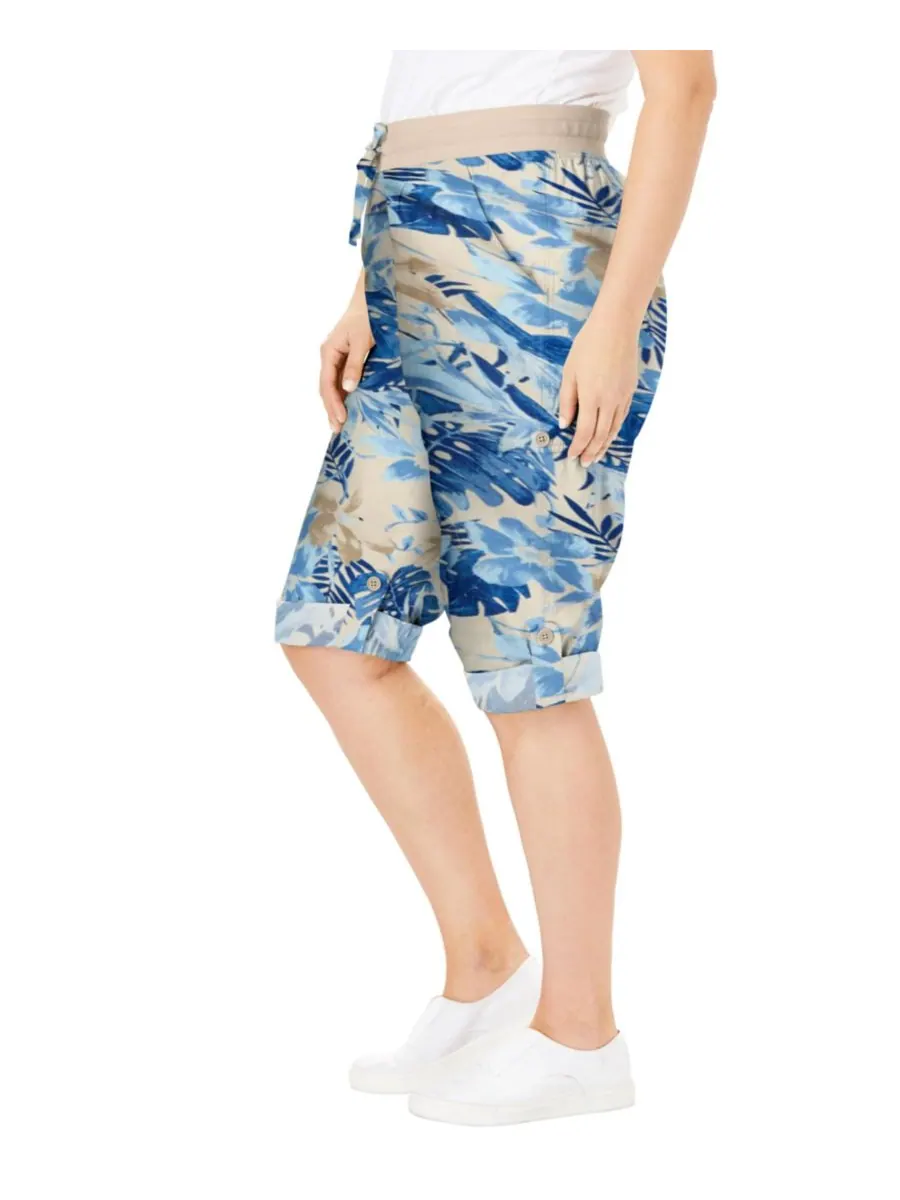 Женские брюки-капри/бермуды Within Convertible Length Cargo Woman Within — изображение 2 из 3, натуральный хаки