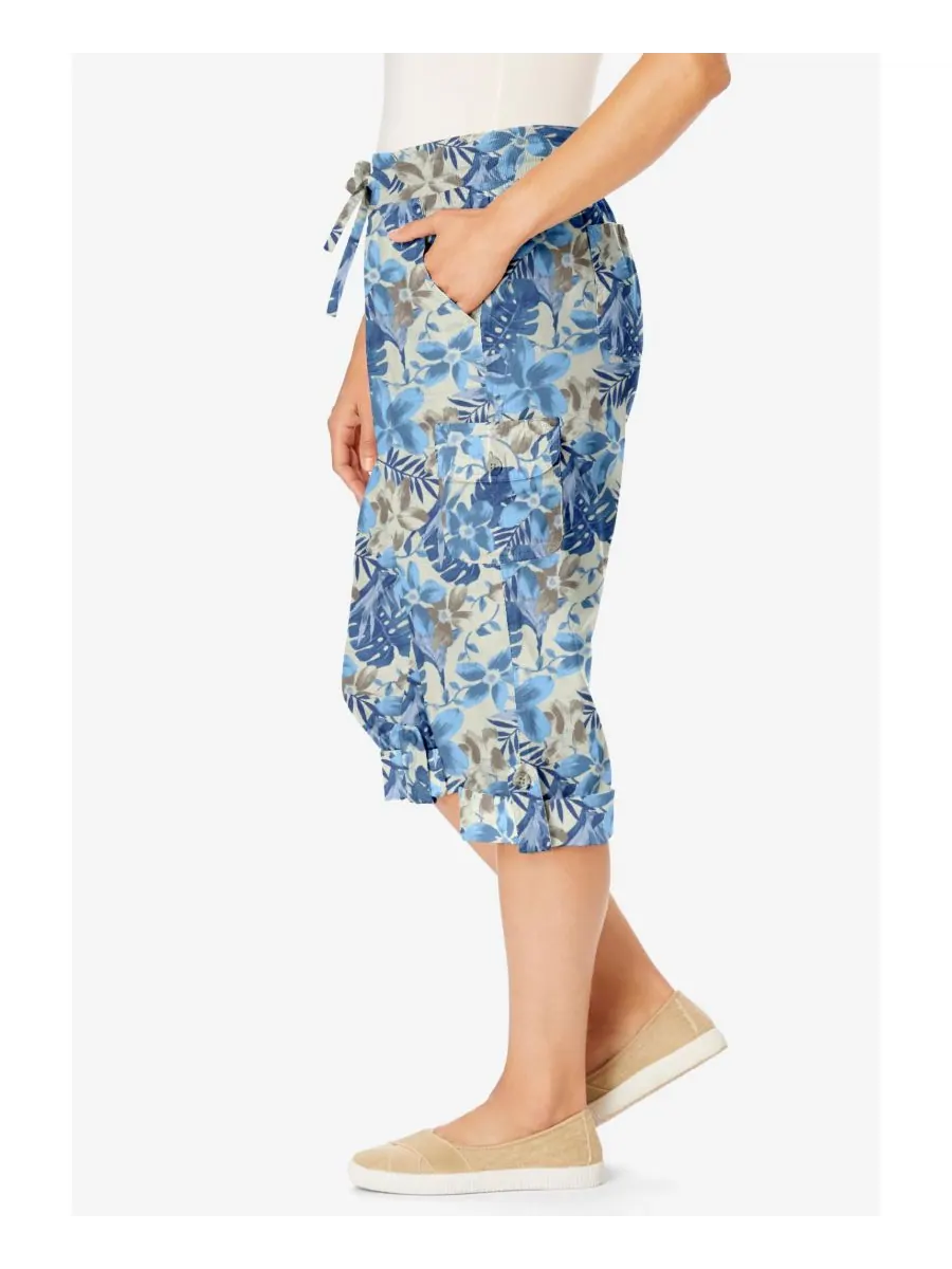 Женские брюки-капри/бермуды Within Convertible Length Cargo Woman Within — изображение 3 из 3, натуральный хаки