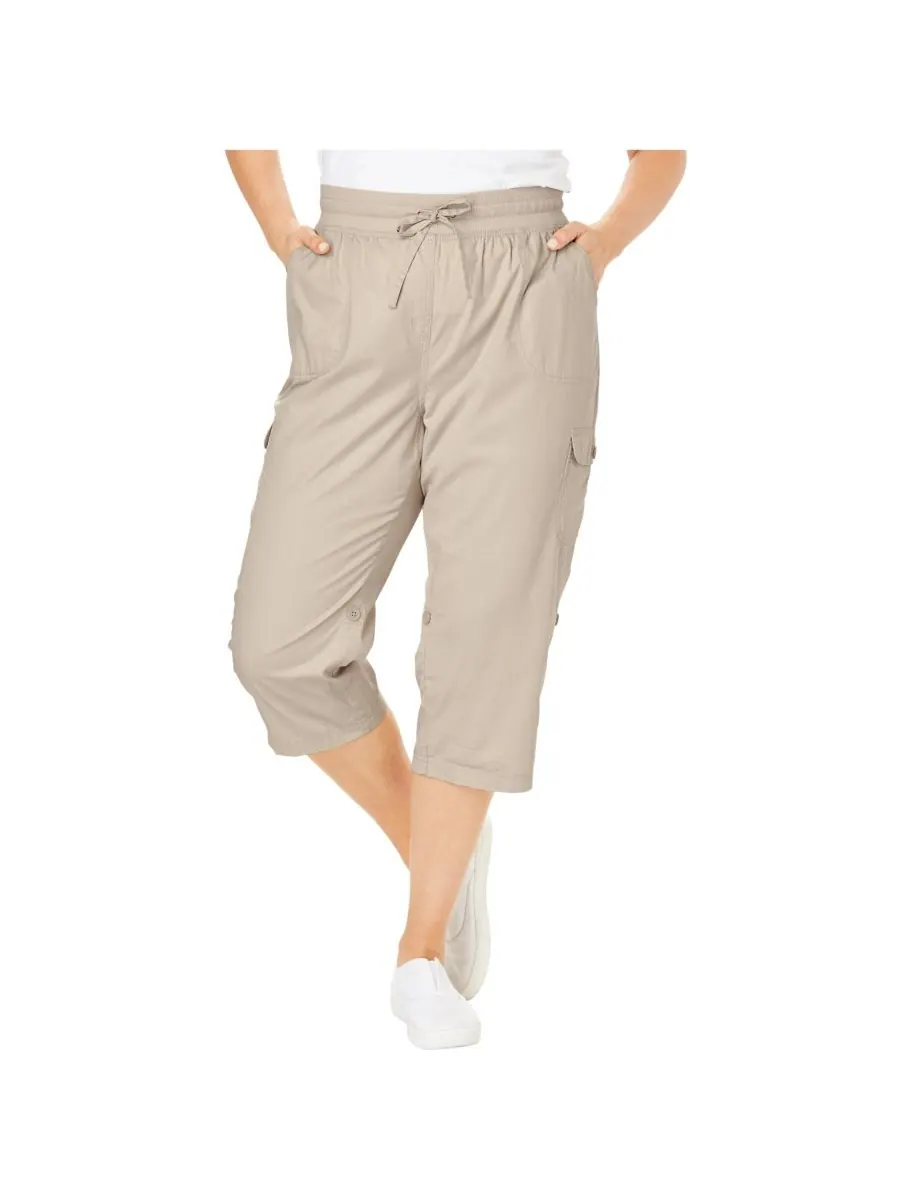 Женские брюки-капри/бермуды Within Convertible Length Cargo Woman Within — изображение 1 из 3, натуральный хаки
