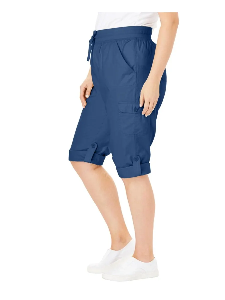 Женские брюки-капри/бермуды Within Convertible Length Cargo Woman Within, Medium stonewash sanded — изображение 3 из 3