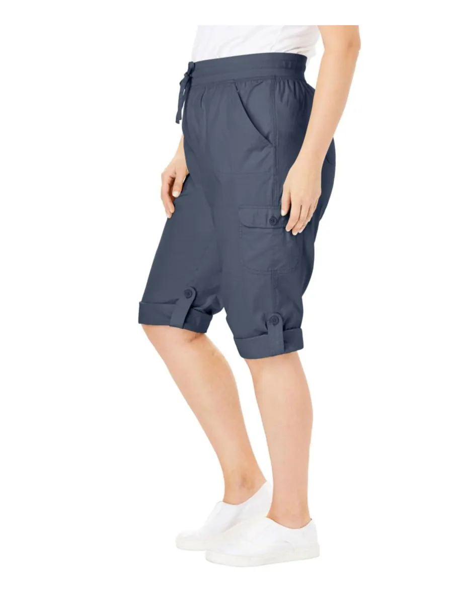 Женские брюки-капри/бермуды Within Convertible Length Cargo Woman Within — изображение 3 из 3, синий