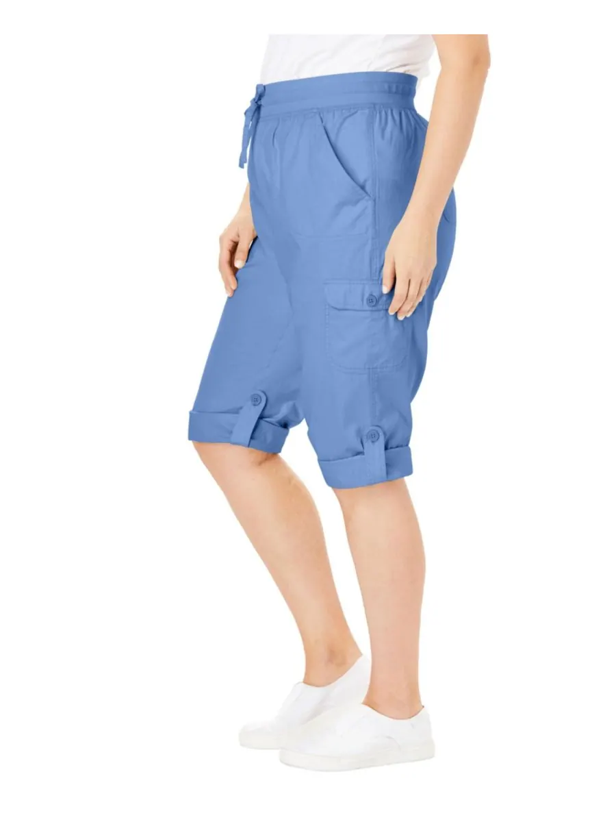 Женские брюки-капри/бермуды Within Convertible Length Cargo Woman Within — изображение 3 из 3, синий