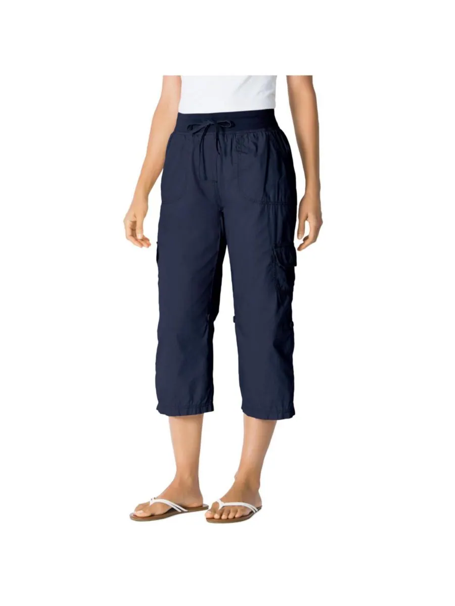 Женские брюки-капри/бермуды Within Convertible Length Cargo Woman Within — изображение 1 из 3, темно-синий