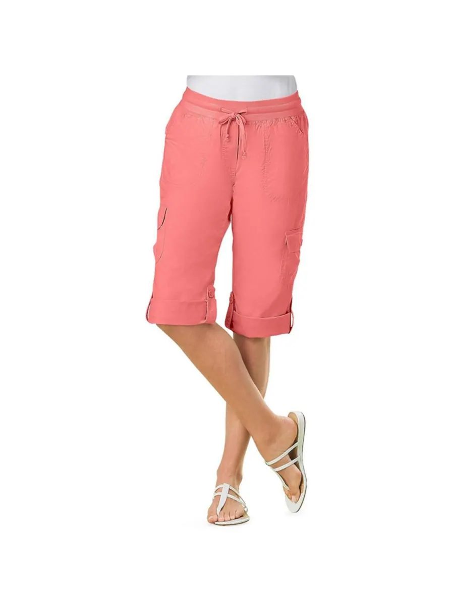 Женские брюки-капри/бермуды Within Convertible Length Cargo Woman Within — изображение 1 из 3, коралловый
