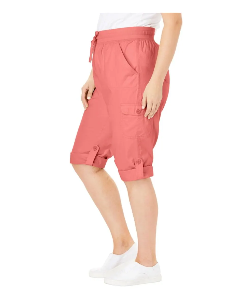 Женские брюки-капри/бермуды Within Convertible Length Cargo Woman Within — изображение 3 из 3, коралловый