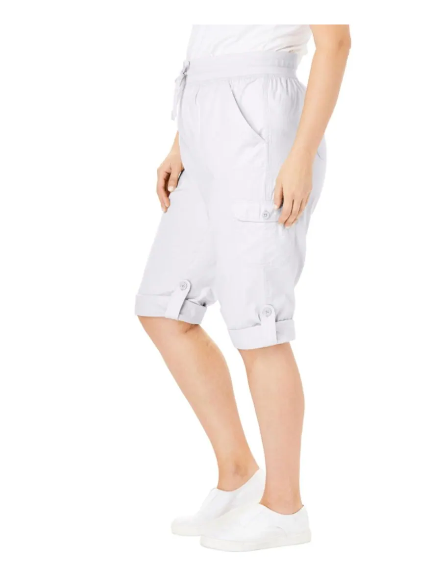 Женские брюки-капри/бермуды Within Convertible Length Cargo Woman Within — изображение 3 из 3, белый