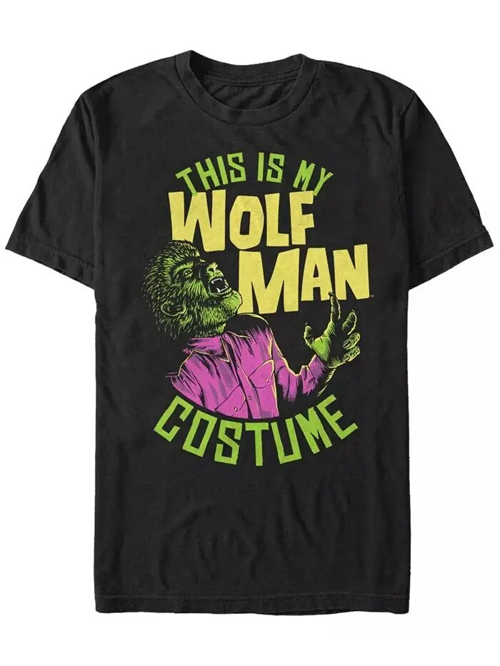 Мужская футболка с коротким рукавом для костюма на Хэллоуин от Universal Monsters My Wolfman Fifth — изображение 1 из 1
