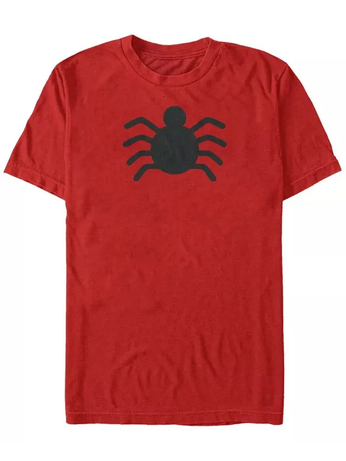 Мужская классическая футболка с коротким рукавом Marvel Spider-Man Old School Spider Chest Logo — изображение 1 из 1, красный