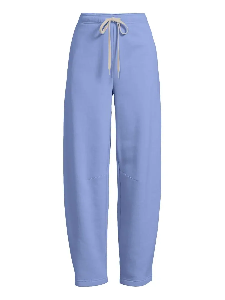 Женские спортивные брюки Serious Sweats High Rise Barrel Pants с высокой посадкой Lands' End — изображение 4 из 4