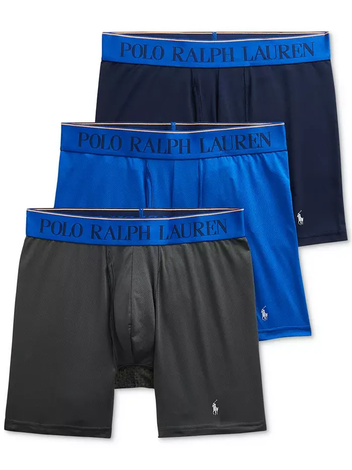 Мужские боксеры Flex Performance Air, 3 шт Polo Ralph Lauren — изображение 1 из 7, синий