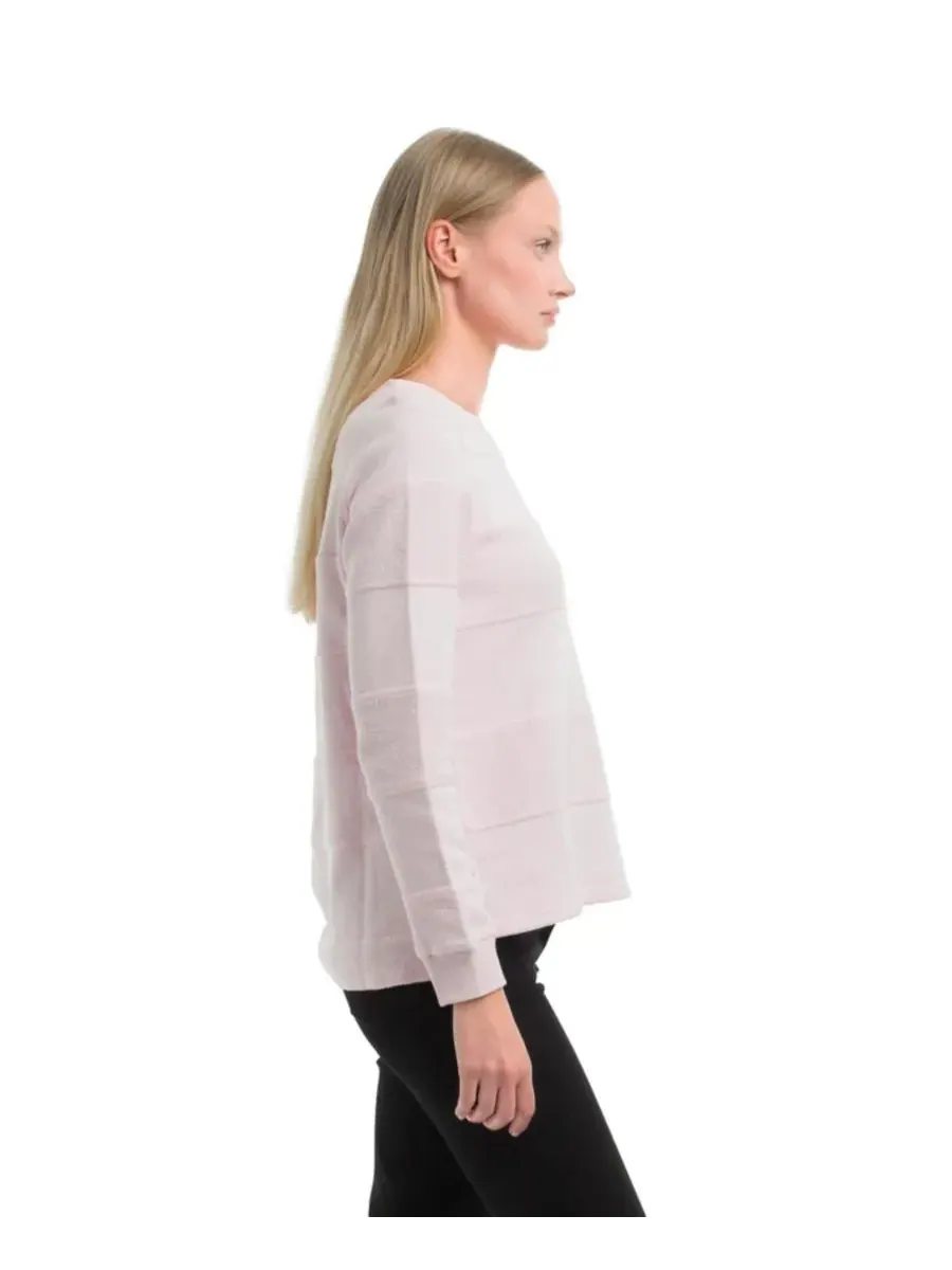 Женская полосатая толстовка WILT Clothing — изображение 3 из 4, розовый