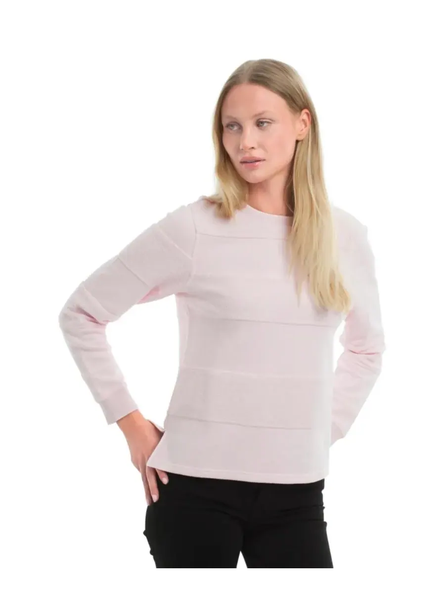 Женская полосатая толстовка WILT Clothing — изображение 4 из 4, розовый