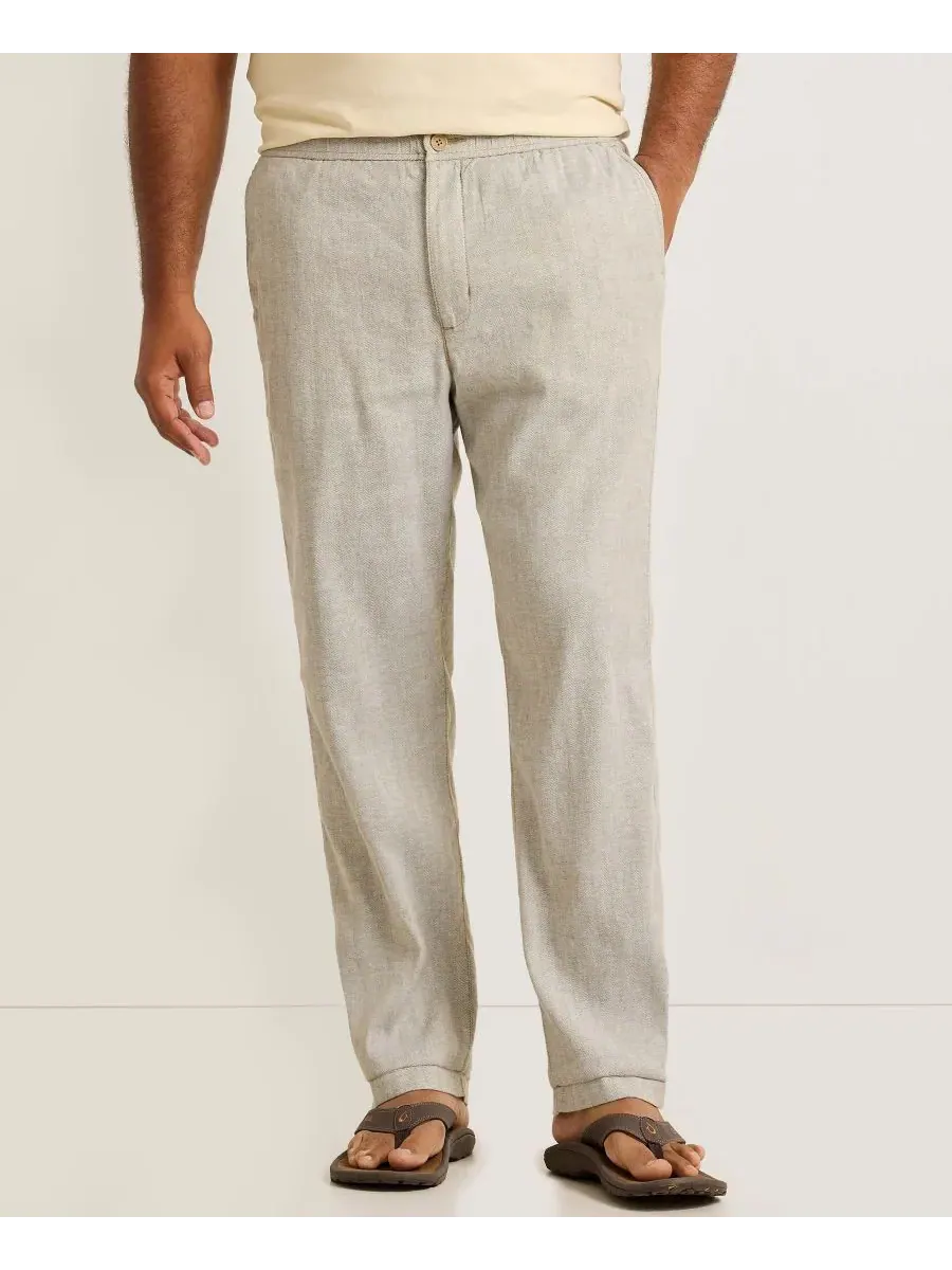 Мужские классические брюки Beach Coast из смесовой льняной ткани Tommy Bahama — 1