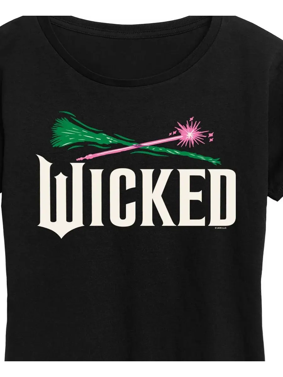 Футболка с коротким рукавом и графическим принтом Wicked больших размеров Hybrid Apparel — изображение 2 из 3, черный