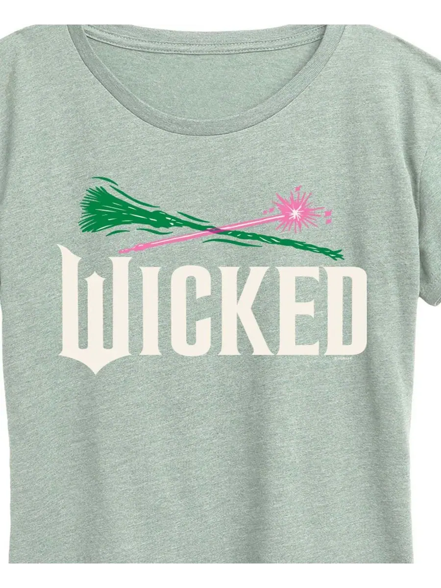Футболка с коротким рукавом и графическим принтом Wicked больших размеров Hybrid Apparel — изображение 2 из 3, зеленый