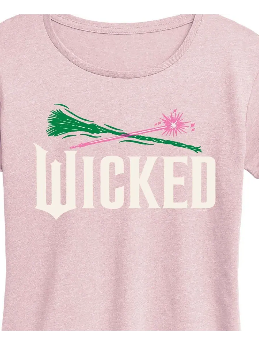 Футболка с коротким рукавом и графическим принтом Wicked больших размеров Hybrid Apparel — изображение 2 из 3, розовый