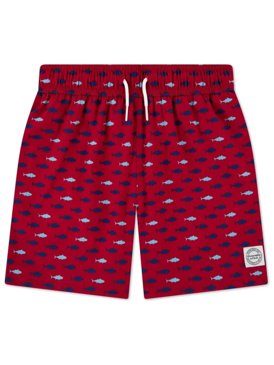 Плавки с принтом для мальчиков Abercrombie kids — изображение 1 из 4, зеленый