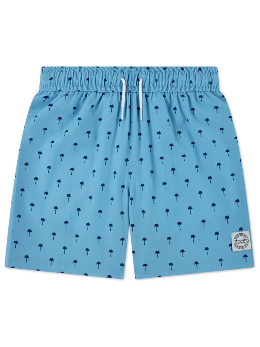 Плавки с принтом для мальчиков Abercrombie kids — изображение 1 из 4, синий