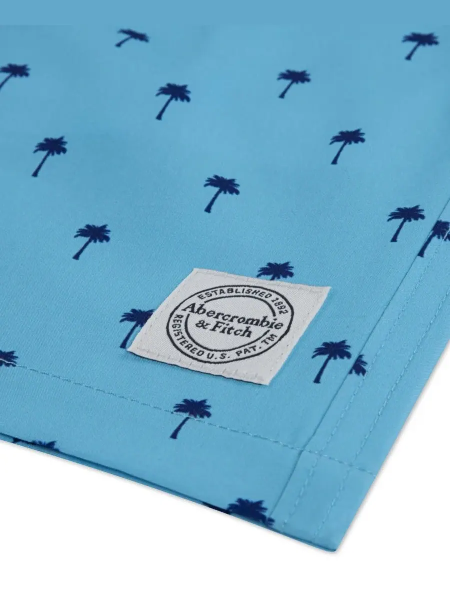Плавки с принтом для мальчиков Abercrombie kids — изображение 3 из 4, синий