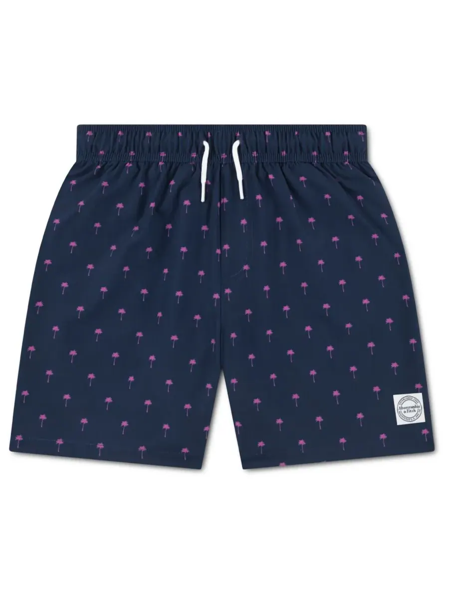 Плавки с принтом для мальчиков Abercrombie kids — изображение 1 из 4, темно-синий