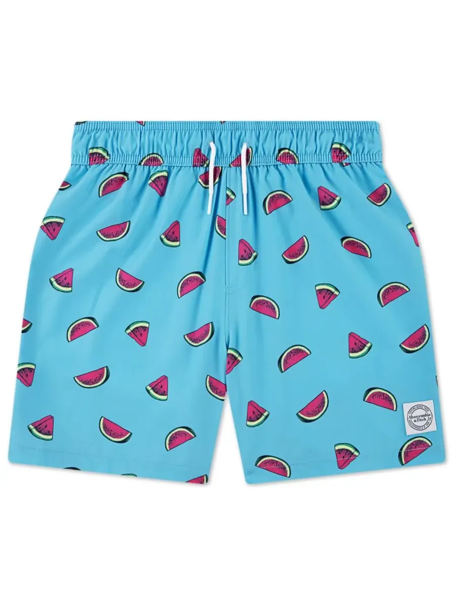 Плавки с принтом для мальчиков Abercrombie kids — изображение 1 из 4, синий