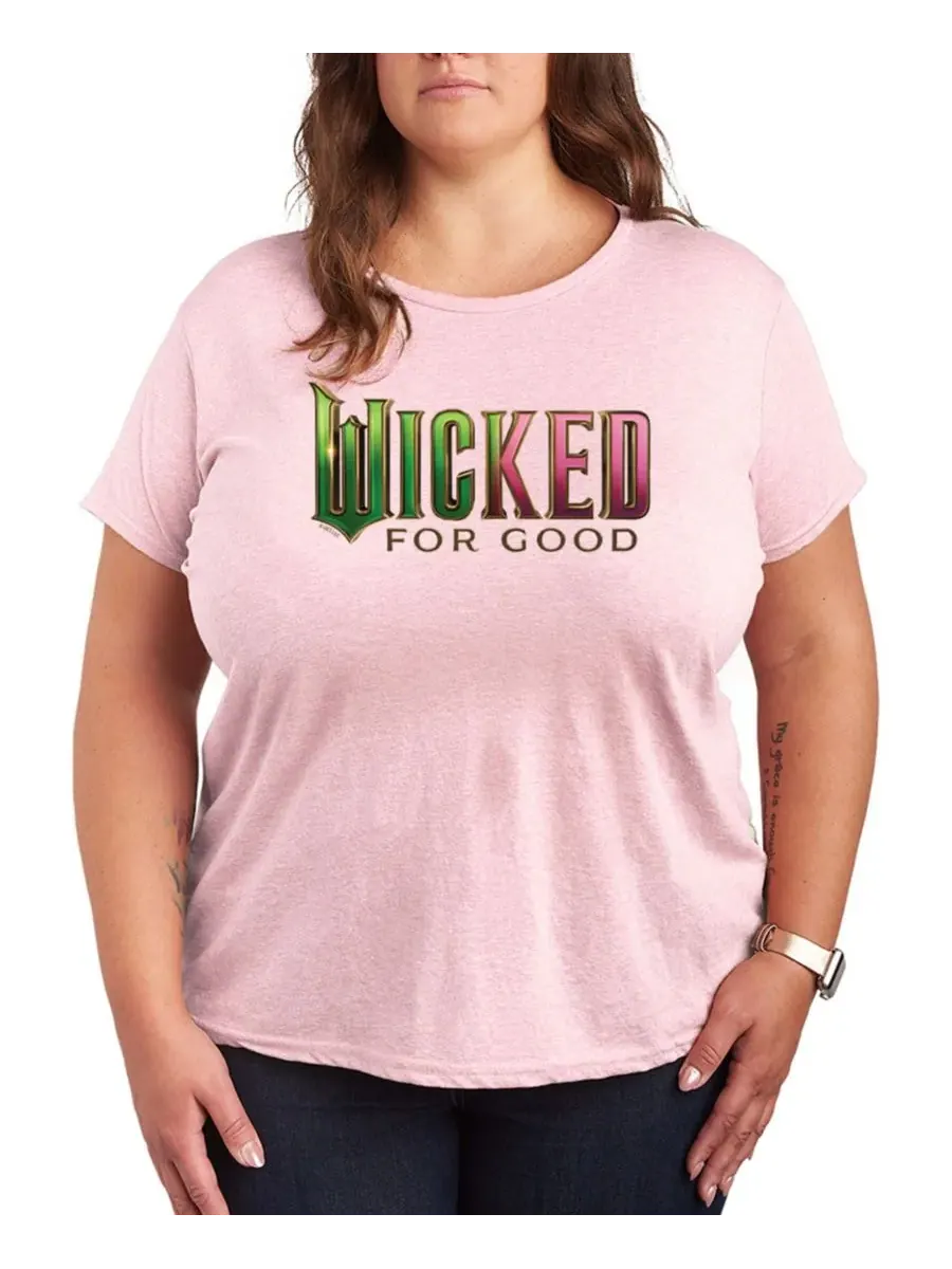 Футболка с коротким рукавом и графическим принтом Wicked больших размеров Hybrid Apparel — изображение 1 из 3, розовый