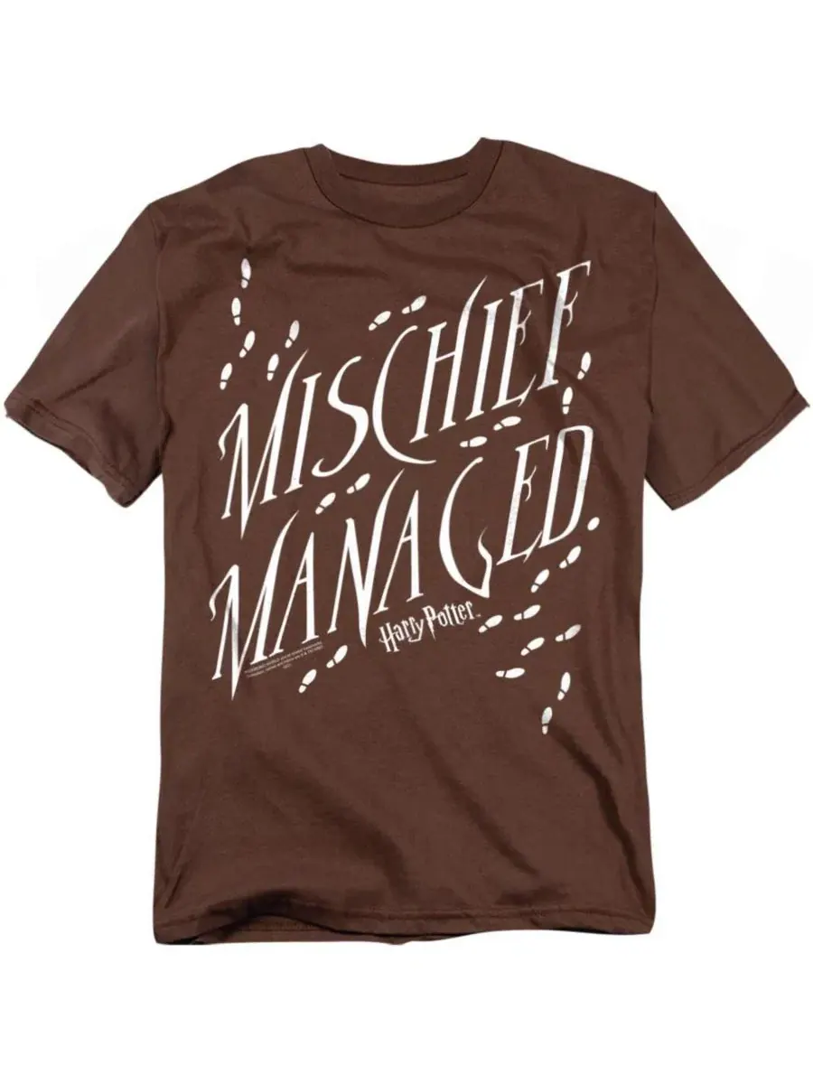 Футболка мужская с длинным рукавом Mischief Managed Harry Potter — изображение 1 из 3, коричневый
