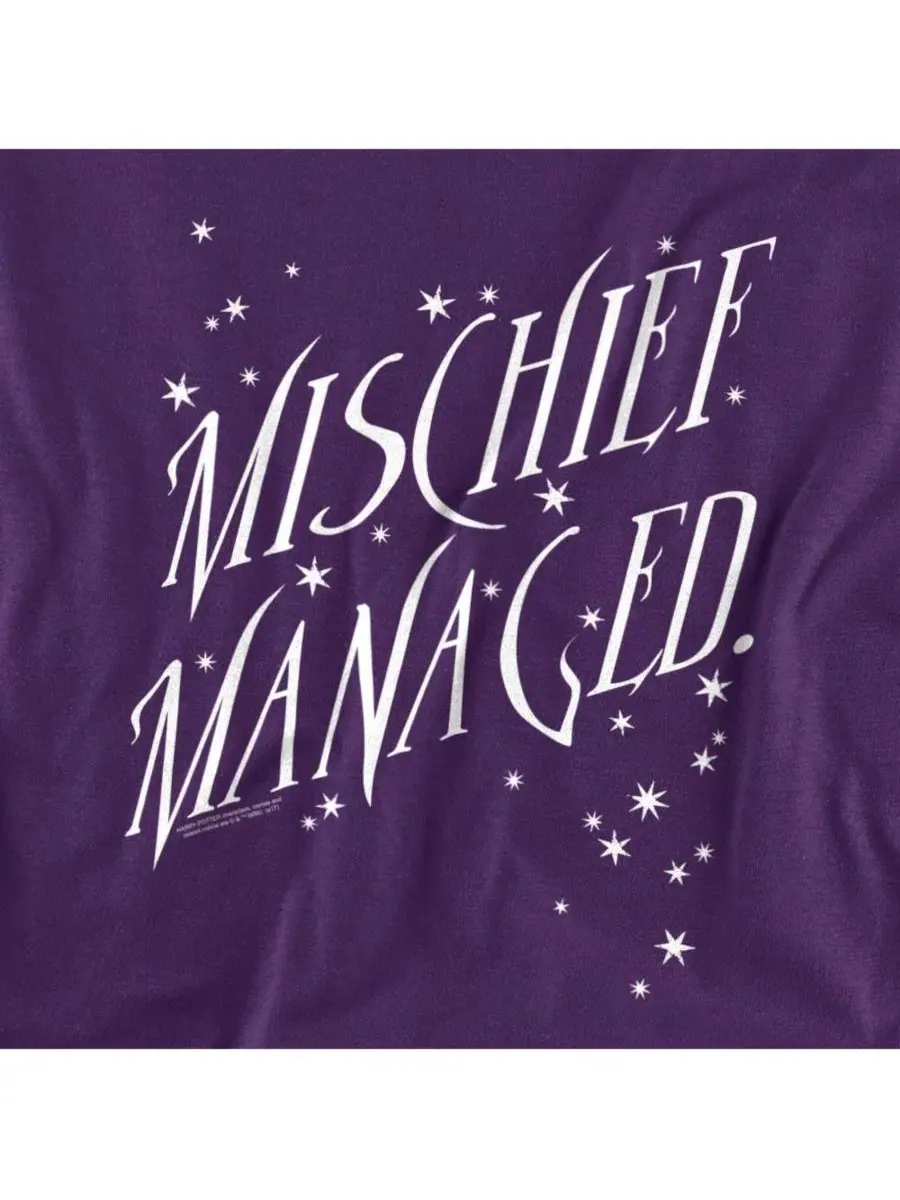 Футболка Mischief Managed 4 Harry Potter — изображение 3 из 3, фиолетовый