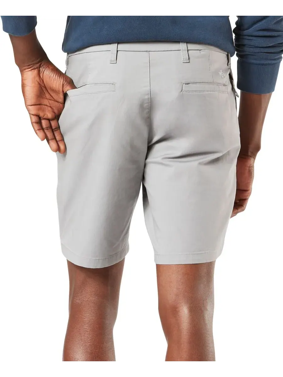 Мужские шорты Ultimate Supreme Flex Stretch Solid 9.5 дюймов Dockers — изображение 3 из 3, серый