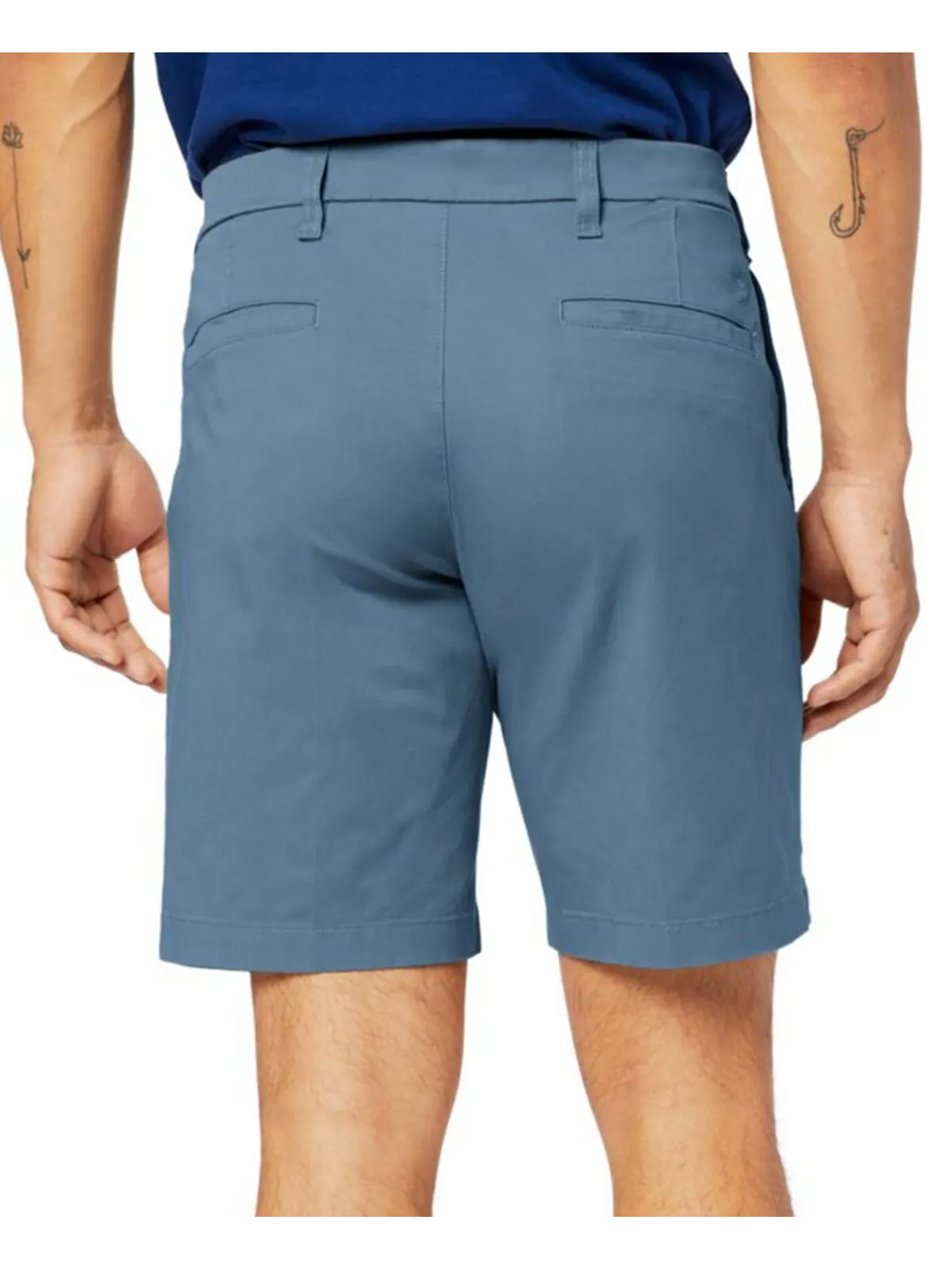 Мужские однотонные эластичные шорты Ultimate Supreme Flex Dockers — изображение 2 из 3, синий