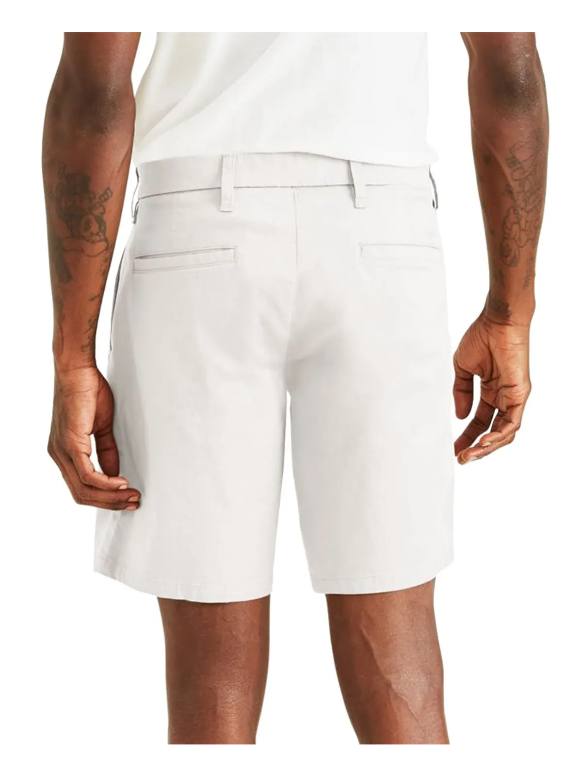 Мужские однотонные шорты ultimate supreme flex stretch Dockers — изображение 3 из 3, белый