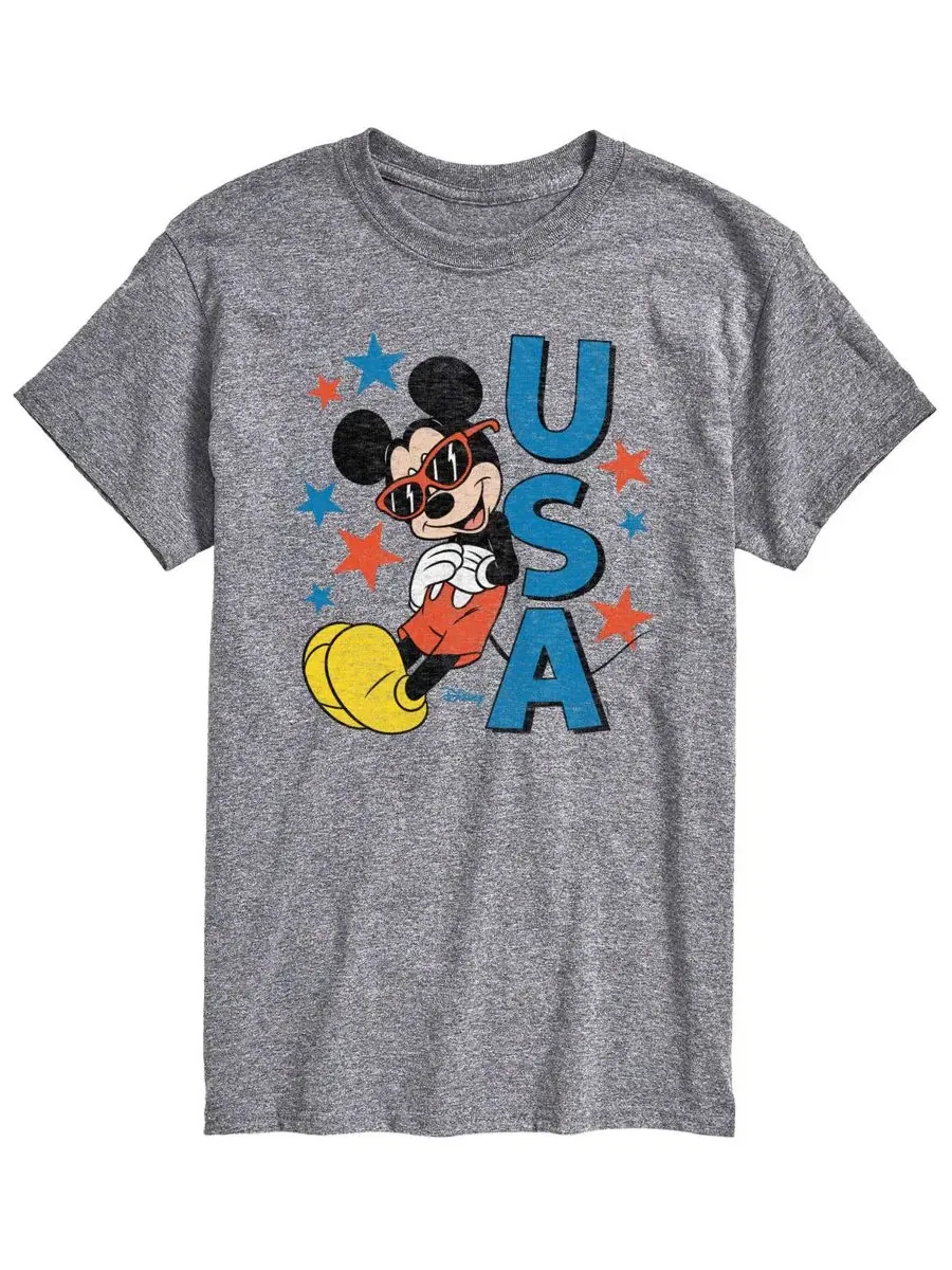 Мужские футболки с коротким рукавом Disney Mickey USA AIRWAVES — изображение 1 из 3, приглушенный