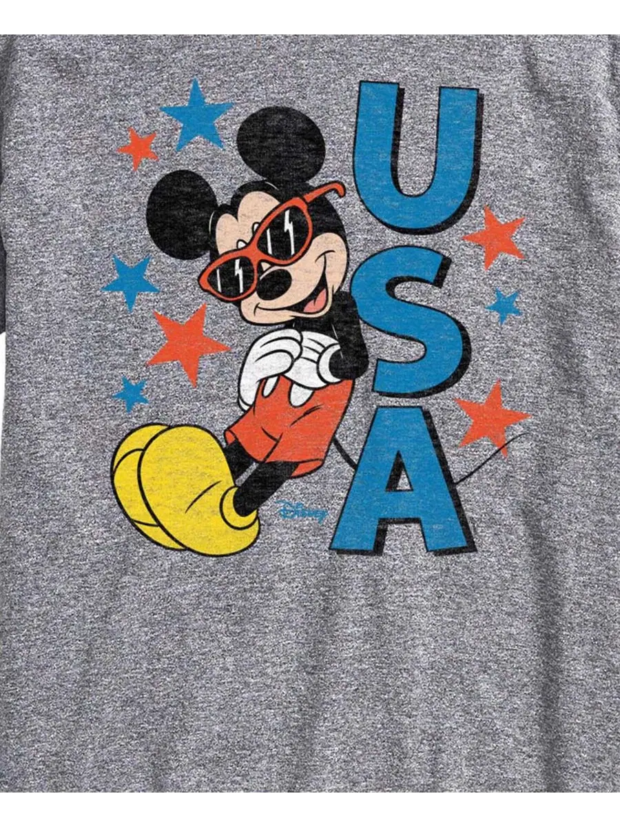 Мужские футболки с коротким рукавом Disney Mickey USA AIRWAVES — изображение 3 из 3, приглушенный