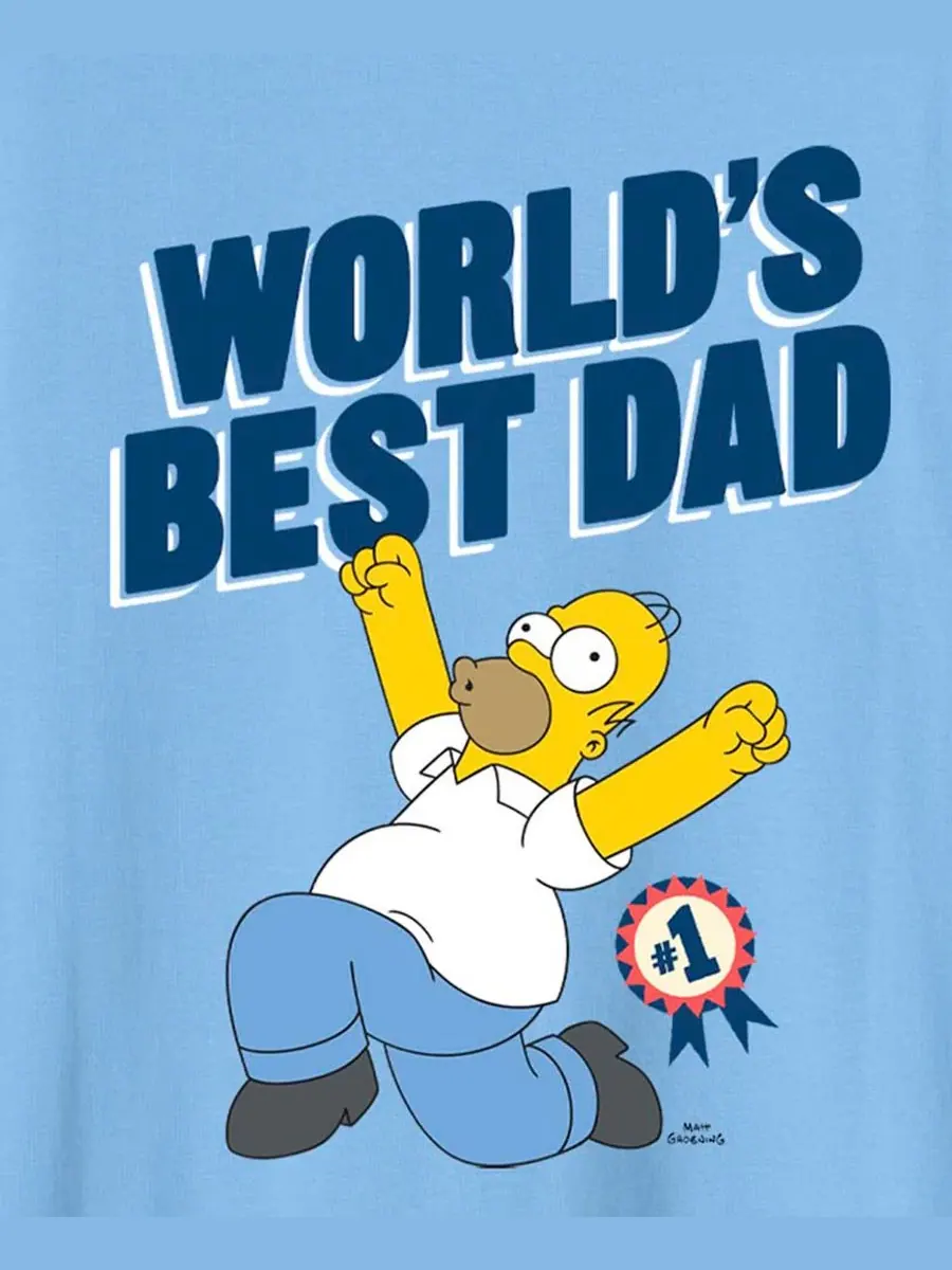 Мужская футболка с коротким рукавом "One Dad Bod" Fifth Sun — изображение 3 из 3, светлый синий