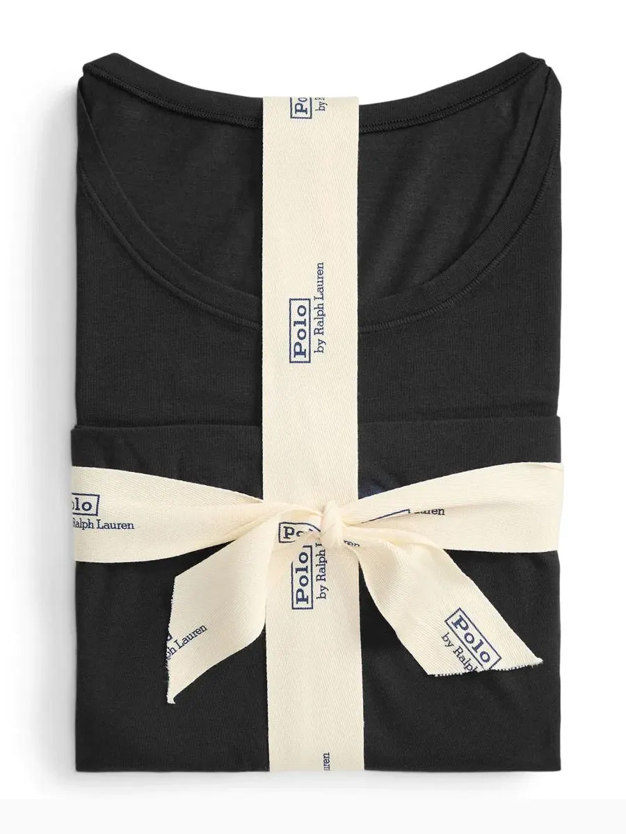 Женский комплект из двух предметов: футболка и шорты Polo Ralph Lauren — изображение 5 из 5, черный