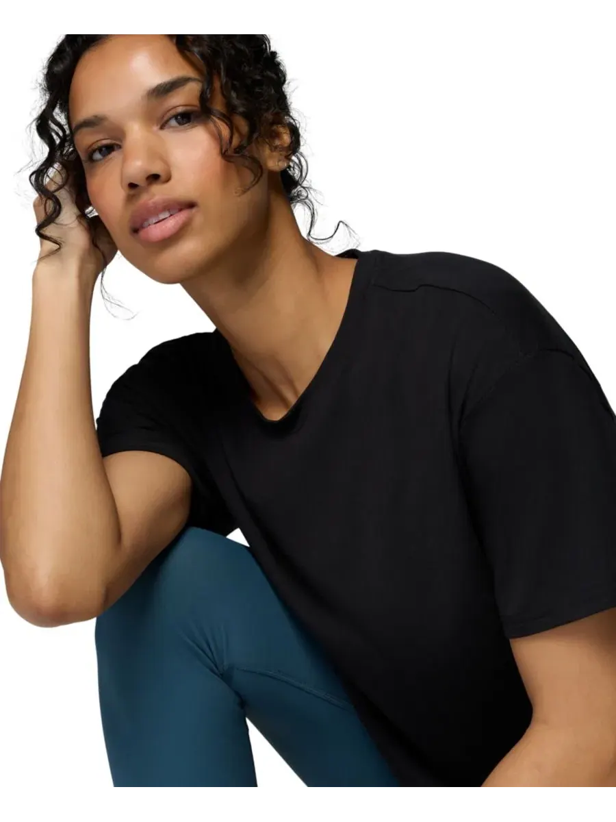 Женская футболка-шорты CSC Soft Stretch Shortie SS Tee Columbia — изображение 3 из 6, черный