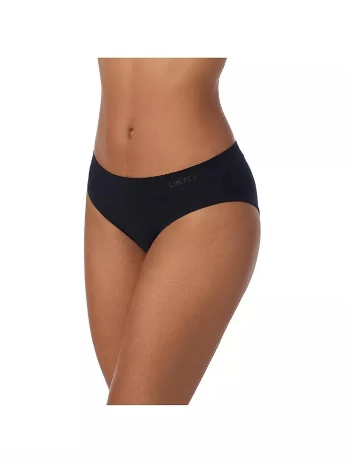 Женские бесшовные трусики Litewear Hi Cut DK5020 DKNY — изображение 1 из 2, черный