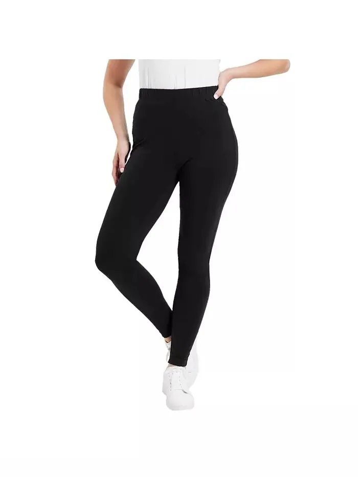 Женские леггинсы до щиколотки классического размера Plus Size June + Vie