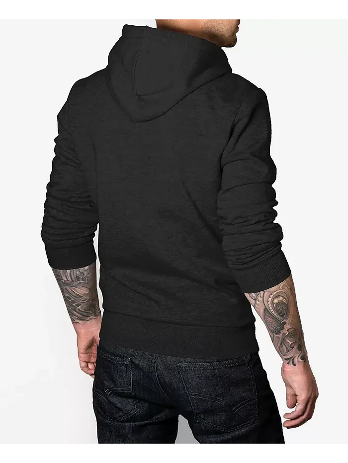 Мужская толстовка с капюшоном Paw Christmas Tree Word Art LA Pop Art — изображение 2 из 5, серый