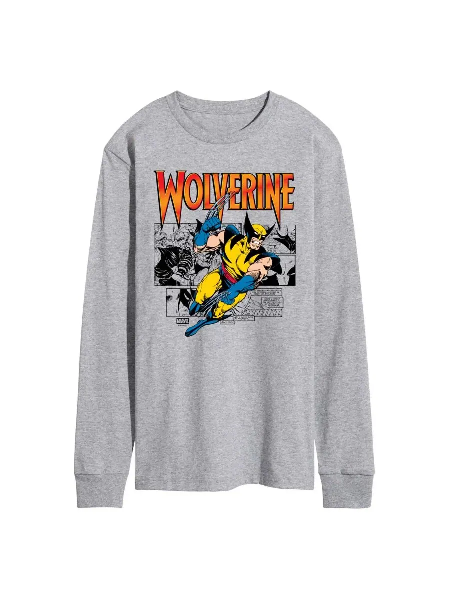 Футболка с длинным рукавом с принтом Wolverine Comic Pop AIRWAVES — изображение 1 из 3, приглушенный